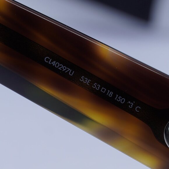 Celine CL40297U 53E Square Sunglasses - Blonde Havana/Brown - Picture 7 of 9